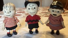 Vintage Peanuts Gang Pocket Dolls Charlie Brown, Lucy & Linus picture