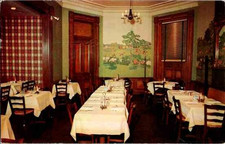 Postcard Washington, D.C. Tally-Ho Restaurant interior view PM 1957 picture