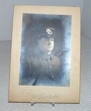 Antique Occupational Cabinet Card Photo Fireman Newark New Jersey picture