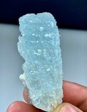 65 Gram Natural Terminated Etched Aquamarine Crystal From Skardu Pakistan picture