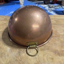 Vintage Solid Copper Mixing Bowl cul de poule or egg white whisking bowl picture