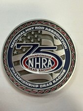 GOVX NHRA 75th Anniversary Drag Racing Challenge Coin  picture