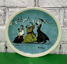 Vintage Newell Pottery Co.Norman Rockwell When in Rome Decorative Plate picture