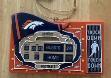 New Denver Broncos Christmas Scoreboard Ornament  NFL Decoration picture
