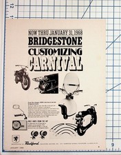 1968 Bridgestone Motorcycles Customizing Carnival Vintage Magazine Ad Ephemera picture