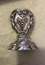 Vintage Brighton Silver Candleholder Roses Heart picture