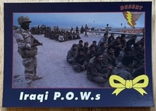 IRAQI P.O.W.s, RARE 1991 DESERT STORM COLLECTOR'S CARD picture