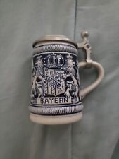 Vintage Original Gerzit Bayern Ceramic Stoneware German Beer Stein Mug with Lid picture
