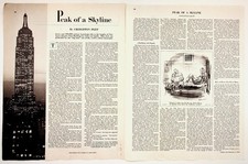 1949 Collier's Magazine Article Empire State Building NYC Vintage Ephemera picture
