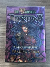 1996 - Krome - The Vampress Luxura Chromium - Complete Base Card Set 1-90 picture