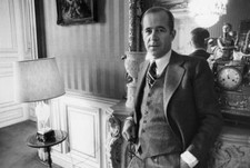 Jean Francois-Poncet At His Office In Paris 1976 Old Photo picture