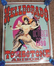 Vintage Helldorado Celebration Woman Of The Wild West Poster Tombstone 1990 picture