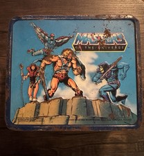Vintage 1983 Masters of the Universe Aladdin Metal Lunch Box No Thermos picture