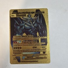 Obelisk the Tormentor GX Gold Foil Pokemon Card Fan Art Card Display Collectible picture
