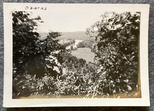 Vtg Photo 1930s -1940s Ozarks River Aerial Mountain Birds Eye View Through Trees picture