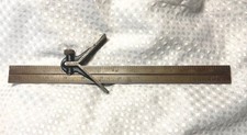 VINTAGE EARLY 20th CENTURY CIRCLE/CENTERING ADJUSTABLE STEEL RULER MURLEY TOOL picture