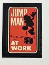 1982 topps donkey kong jump man at work super Mario RC Sticker Clean Raw  picture