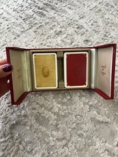 Vintage Cartier Le Must Paris Twin Pack Of Playing Cards Excellent Condition picture