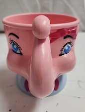 Vtg Ringling Bros Barnum & Bailey Circus Juliette Pink Elephant Plastic Mug Cup picture