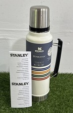 NEW Pendleton Stanley Thermos National Park Collection w/ Lid & Cup 1.5qt White picture