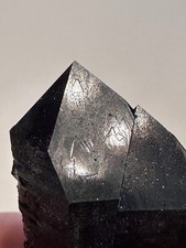 Record Keeper Large Arkansas Quartz Crystal Smokey Twin Point picture