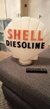 Rare Vintage Shell Diesoline Advertising Sign Petroliana Garage Display Medium picture