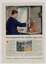 1942 Hercules Powder Co. ad: Intro of THANITE  - Wilmington, Delaware picture