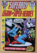 Superboy #198 VG/F (5.0) Element Lad & Princess Projectra New CostumesDC  10/73 picture