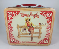 2006 Boss Lady Western Themed Metal Lunchbox by Blue Q, Come and Git It New picture