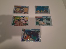 Vintage 1998 1999 Bandai Carddass Pokemon Anime Collection Prism Holo Lot of 5 picture