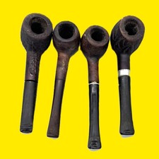 4 Vintage Wood Smoking Pipes Willard 660 Selected Sportsmen Briar Imported picture