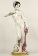  Aelteste Volkstedter Antique Porcelain Nude Figurine 28 cm picture