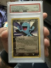 Pokémon 2004 EX Team Rocket Returns Rocket's Wobbuffet #47 PSA 6 English picture
