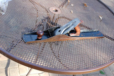ANTIQUE BALIEY NO 8C HAND PLANE STANLEY RULE AND LEVEL CO. BLADE ROSEWOOD picture
