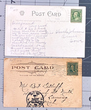 1906 Chicago-Lansing Posted @ 1909 Gifford, THANKSGIVING Embossed Postcards   SM picture