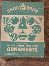 Vintage Shiny Brite Empty Christmas Ornament Box  picture