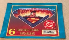 1996 Skybox Superman Animated Sticker Album Pack Brand New Sealed  picture