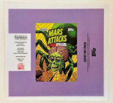 Mars Attacks: Uprising Lucky Hit Pack Unused Flat Wax Wrapper Mars Attacks Spoof picture