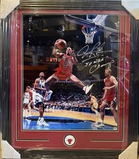 Chicago Bulls Dennis Rodman Signed/Inscribed Framed 20x24 Photo With COA picture
