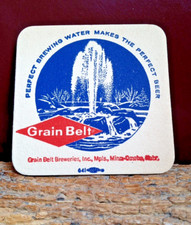 Grain Belt vintage Beer Coaster #394 ... 1960s MPLS. Mn. picture