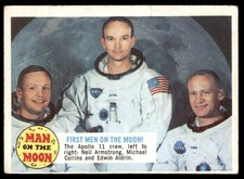 1969 Topps #55B  Man on the Moon  FIRST MEN ON THE MOON   VGEX picture