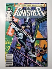 The Punisher #1 NEWSSTAND (Marvel Comics July 1987) 🔑KEY ISSUE 🔥HIGH GRADE NM+ picture