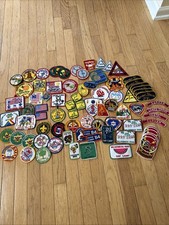 Boy Scouts Mixed Lot Vintage Patches Badges 1970s-1980s Girl Scouts 80+ Lot picture