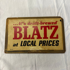 Original Vintage 1950s Blatz Running Waiter Replacement Sign Panel B-352 Rare picture