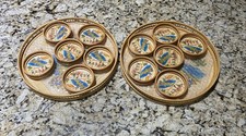 2 Vintage Jamaican Serving Trays and 12 Coasters (READ DESCRIPTION) picture
