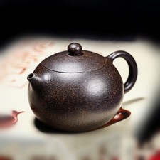 Marked Made Yixing Zisha Teapot Xishi Pot Ball Infuser Holes Handmade Master Pot picture