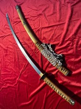 Hand Forged Hi-quality class Carbon Steel Katana Samurai Sword,Art ,Sharp+stand picture