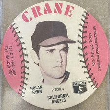 Crane Potato Chips Nolan Ryan California Angels MLB 1976 picture