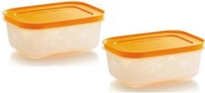 Tupperware Freezer Mates PLUS Small Storage Container Set 2 New picture