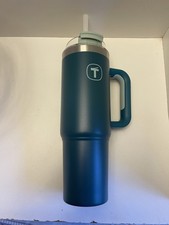 NEW SALE Tupperware Big T Tumbler INSULATED 37 oz/1100 ml Aqua picture
